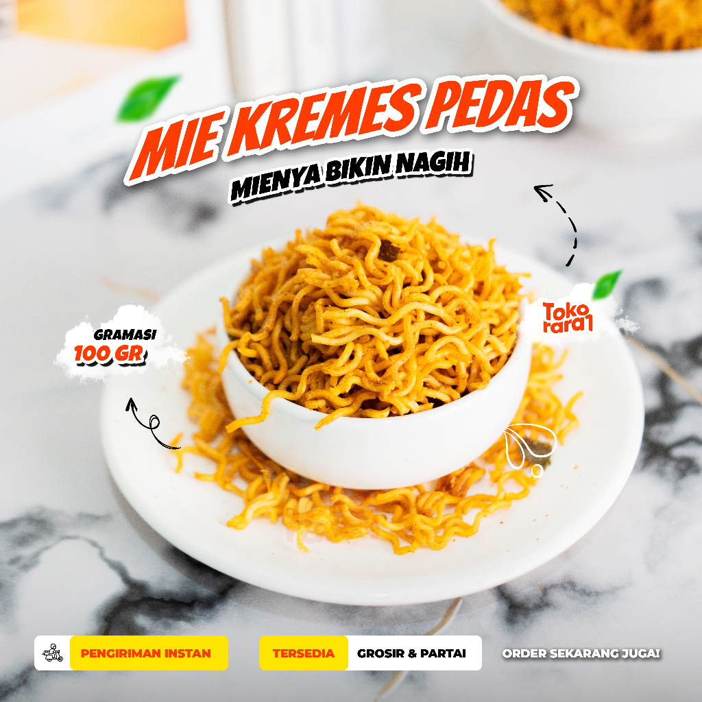 

Mie Kremes / Mie Kremes Pedas / Mie Kremes Pedas Daun Jeruk 100gr