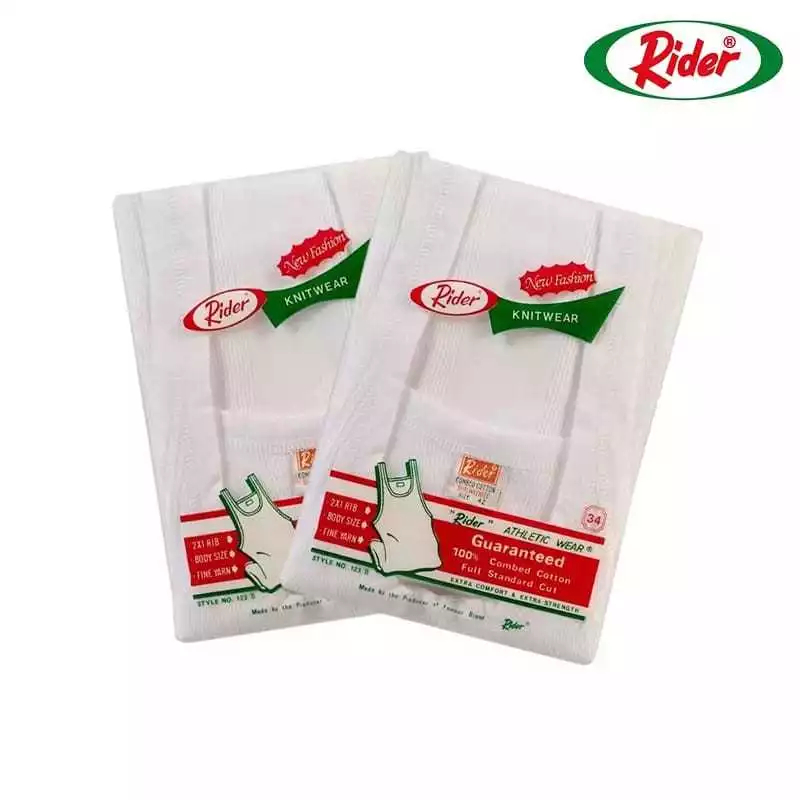 Singlet Rider Ukuran 32, 34, 36, 38, 40, 42 | Kaos Rider | Pakaian Dalam Rider | Singlet Pria Rider 