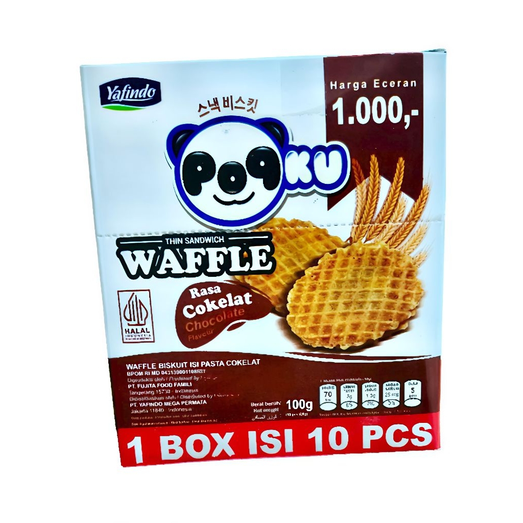 

PoPku Waffle Coklat isi 10pcs