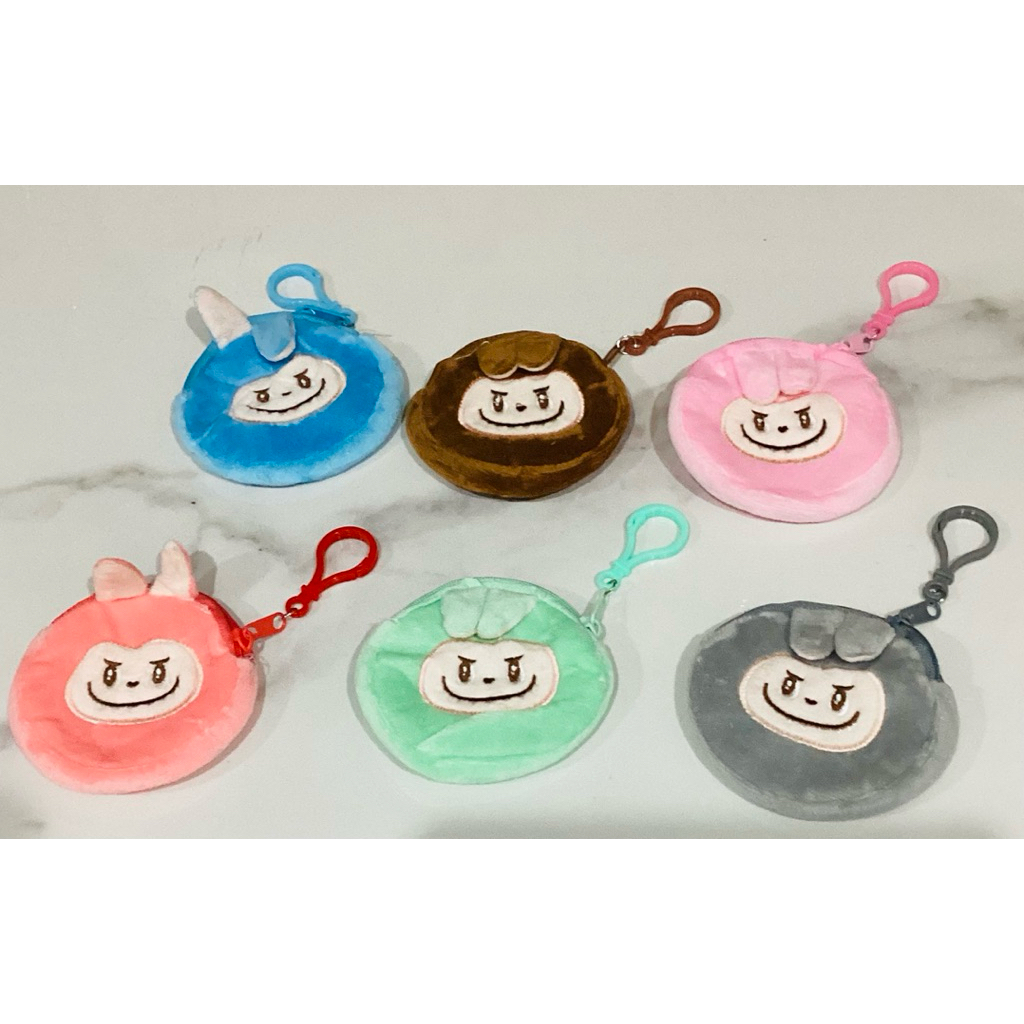 dompet koin motif labubu, dompet koin mini labubu