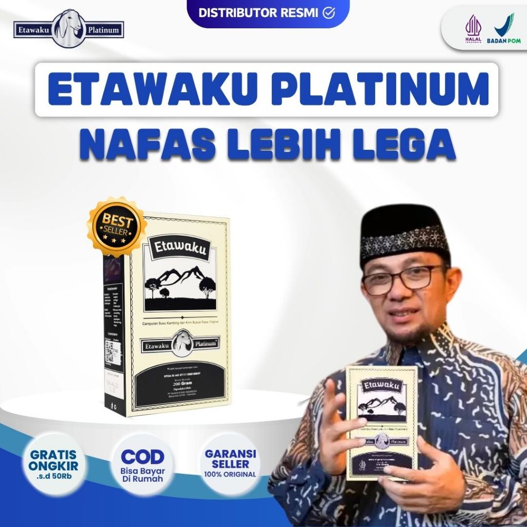 

(PROMO 8.8) Etawaku Platinum Original Susu Kambing Etawa Solusi Sesak Nafas Lebih Jadi Lega