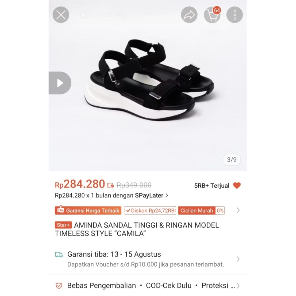 Preloved Sandal Aminda