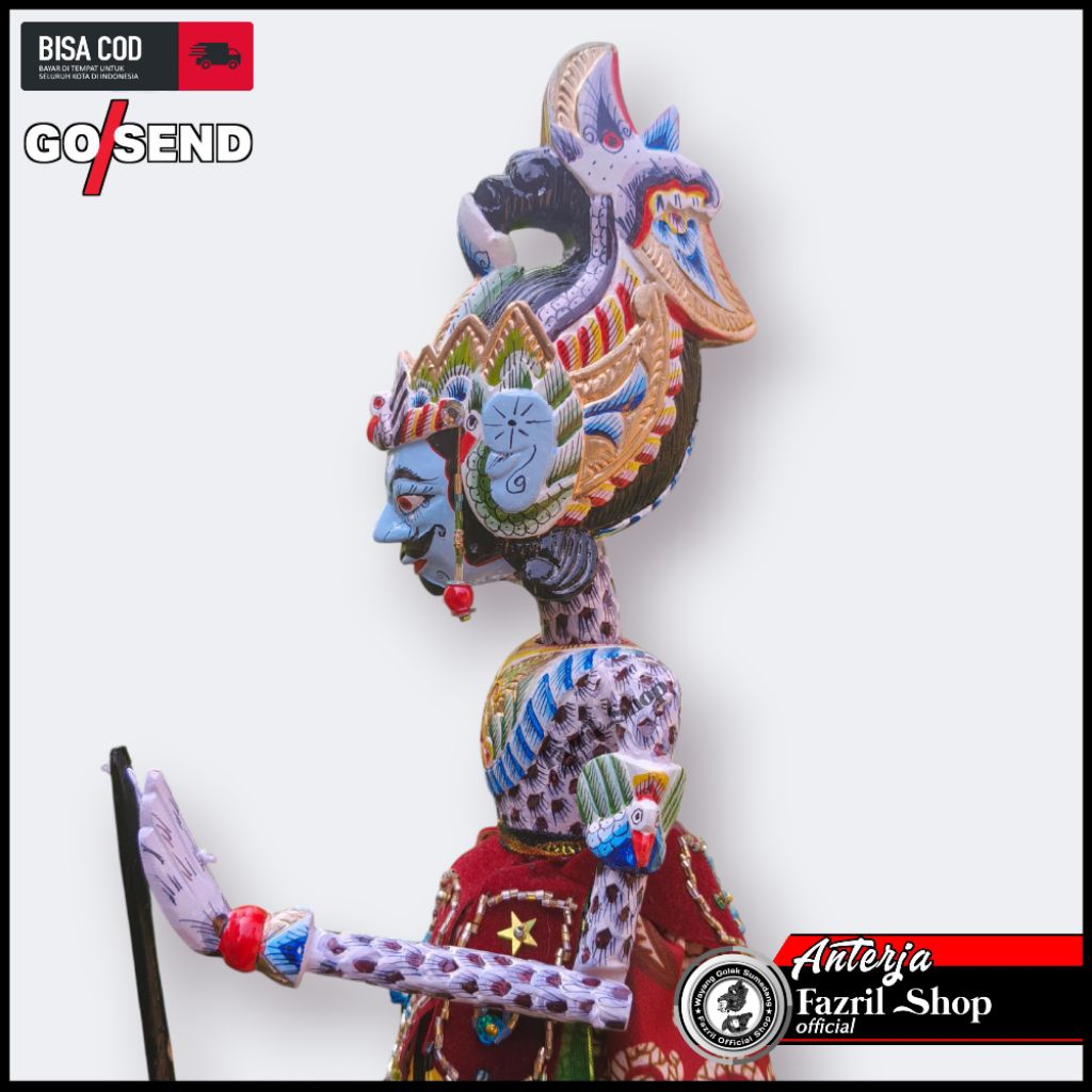 Wayang Golek Arterja Putra Bima 46 cm Full ukiran Qualitas Premium