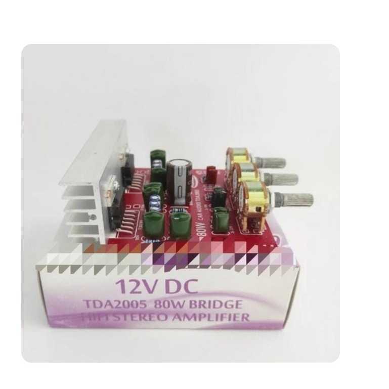 RH9817 kit power amplifier stereo 12v dc 12volt 12 volt platinum tda2005 by PCM LTC GLODOK