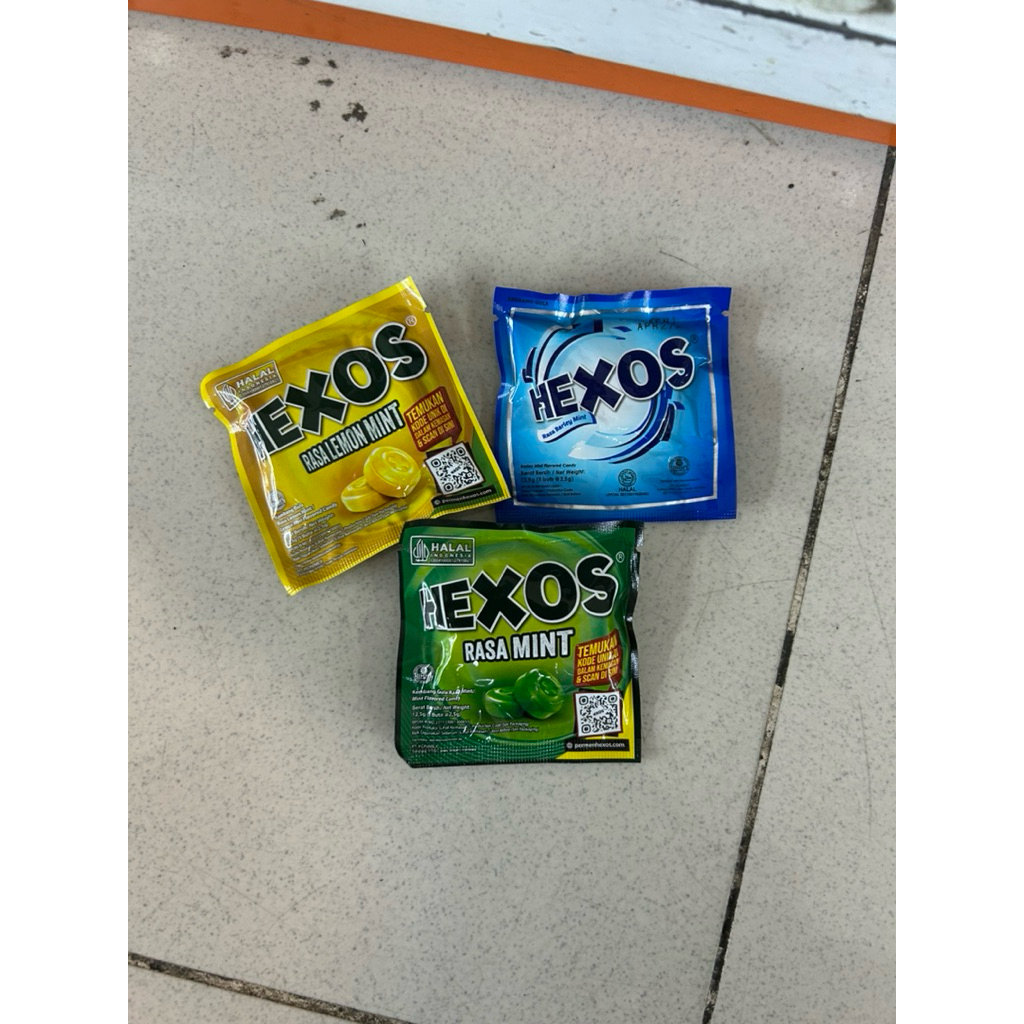 

Pemen HEXOS 12,5gram (5butir) mint