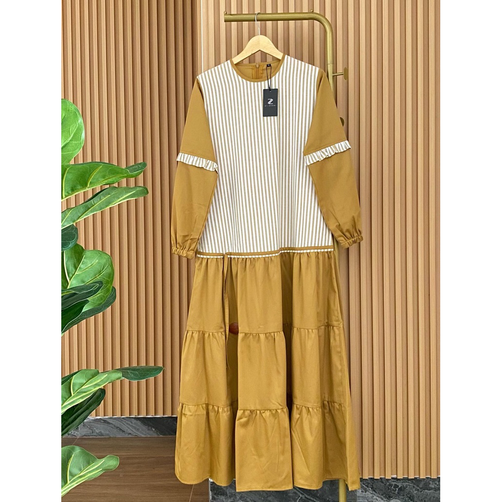 Maryam dress /Zisheri dress/yellow/simple/mewah