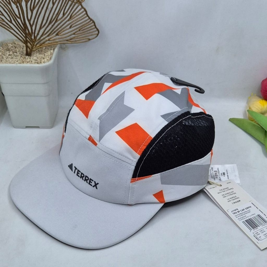 ADIDAS TERREX CLIMACOOL 5 PANEL RUN CAP UNISEX ORIGINAL TOPI LARI OUTDOOR PRIA WANITA