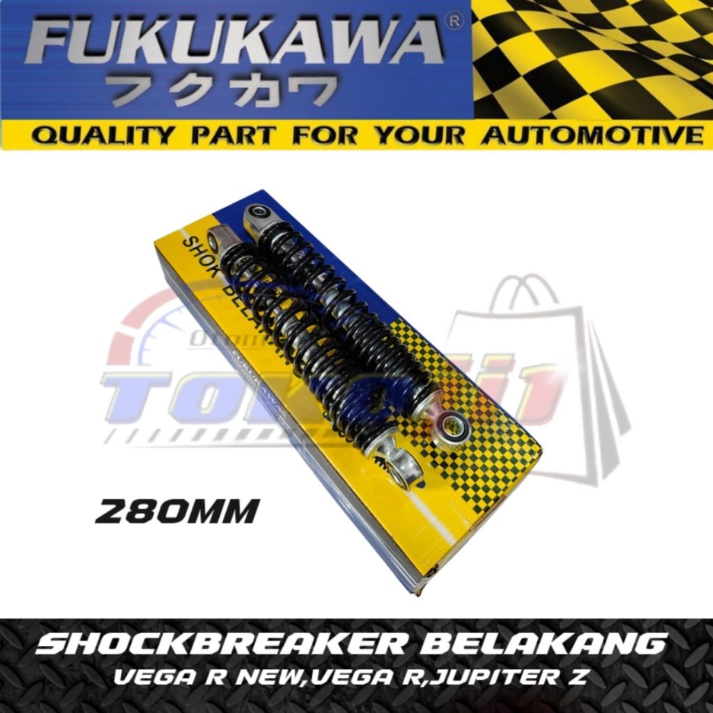 Shockbreaker Shock Belakang Yamaha Vega R new Vega R Jupiter Z 280mm Original Fukukawa