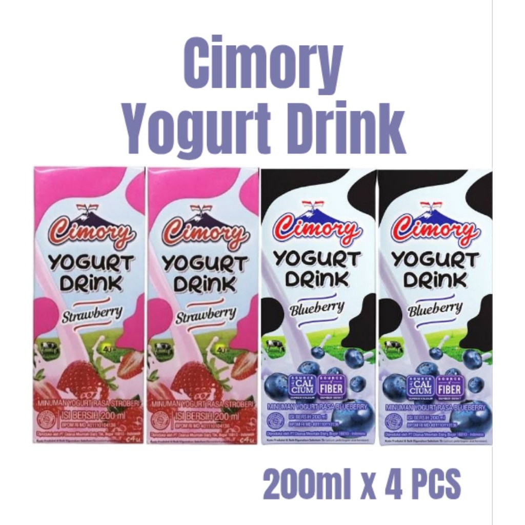 

Cimory yogurt Drink Kotak 200ml x 4 Pcs