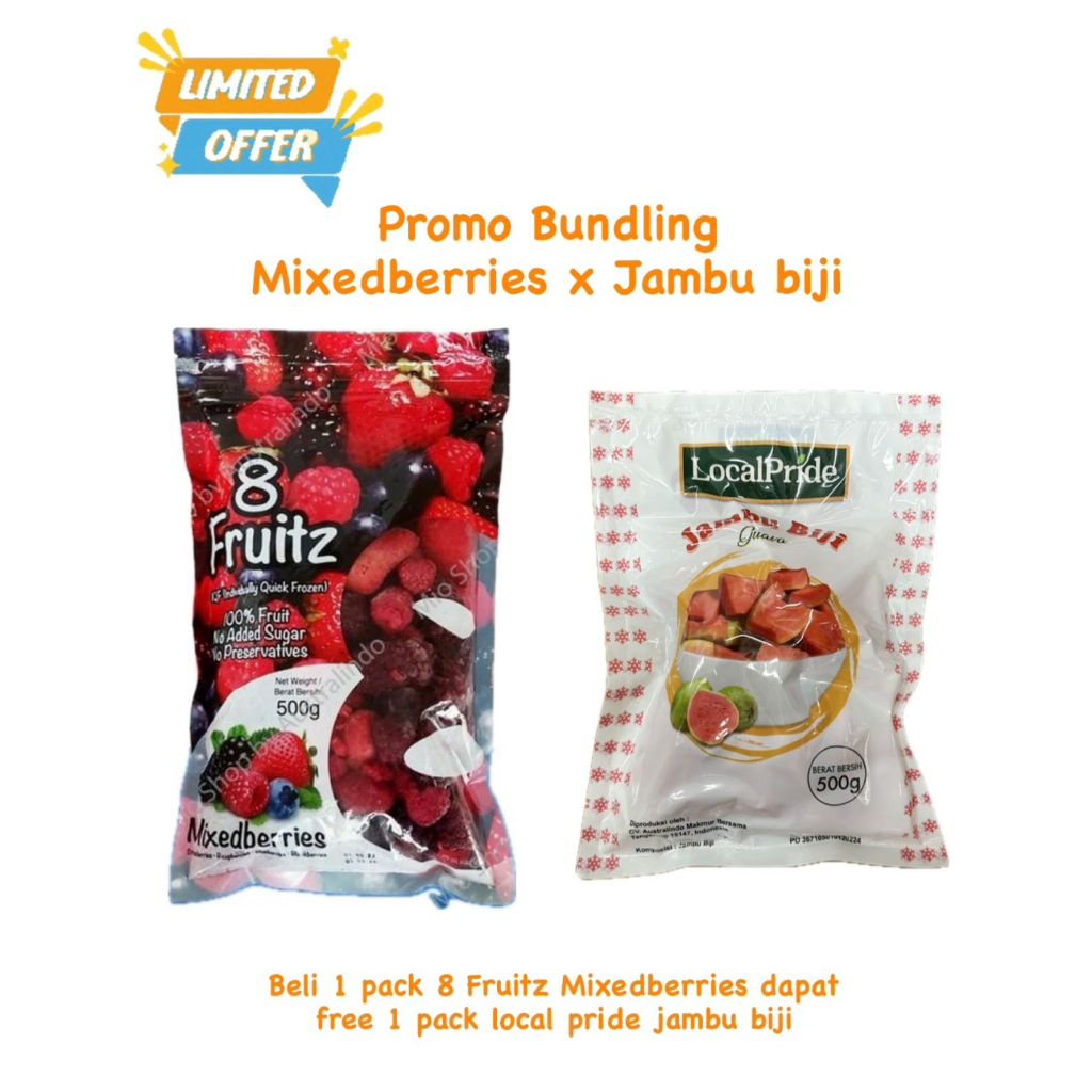 

Frozen Mixedberries 500 Gr - Free Guava Seed 500 Gr
