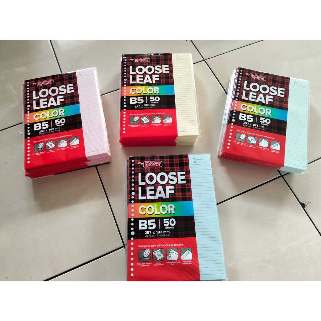 

LOOSE LEAF GARIS B5 50 / LOOSE LEAF MURAH B5 50 LEMBAR
