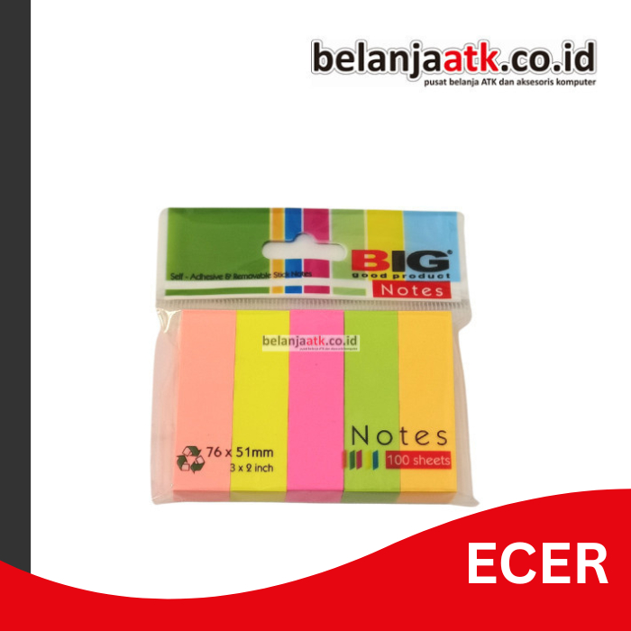 

[ECER] Sticky Notes/Memo Stick 5 Warna BIG