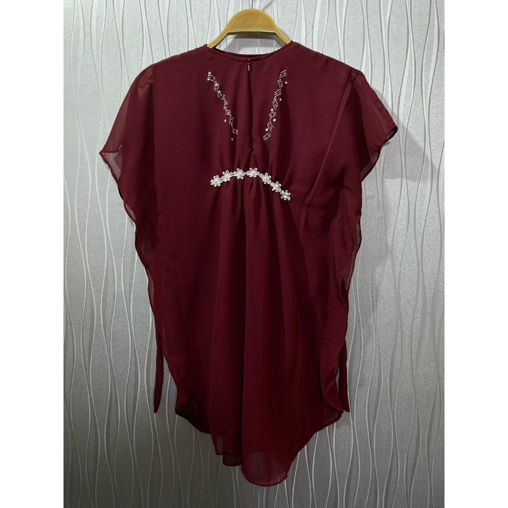 SHABIRA KIDS Baju Kaftan Anak Perempuan 3 tahun Sampai 10 Tahun Bahan Ceruty Babydoll Mix Payet Baju