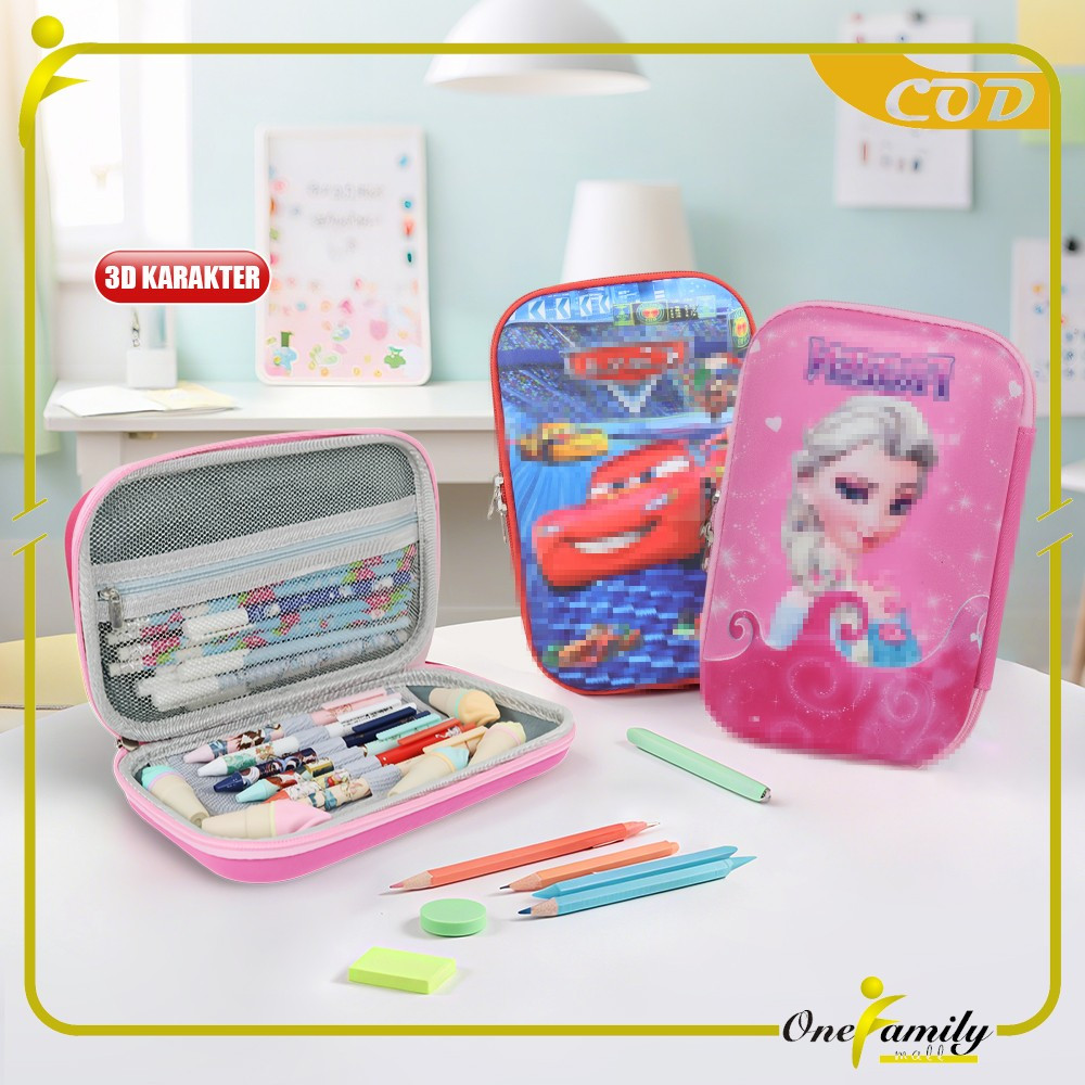 

ONE-A82 Kotak Pensil 3D Karakter Kartun Lucu / Tempat Pensil Anak Sekolah / Kotak Pensil Besar Pencil Case Cartoon / Tempat Pinsil Kotak Besar Alat Tulis Import