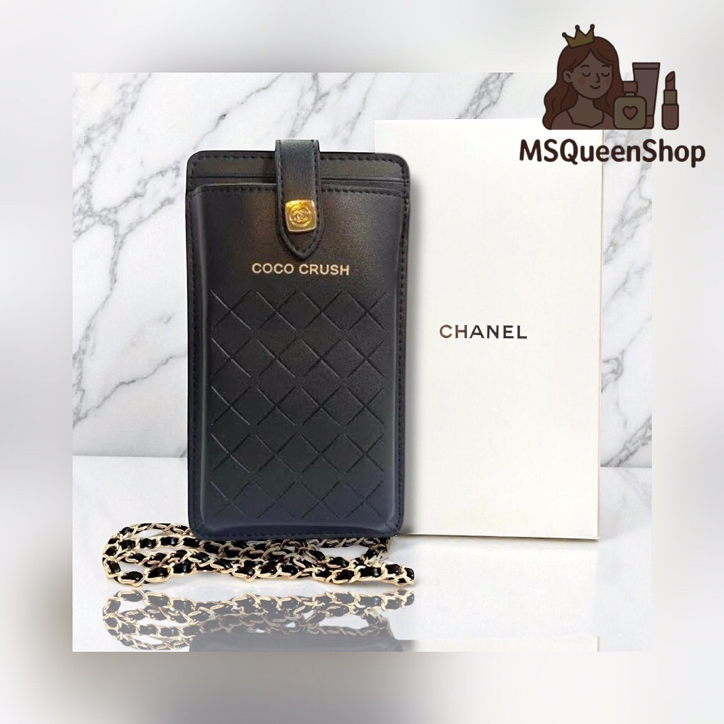 [Chanel] Black Coco Crush Phone Bag