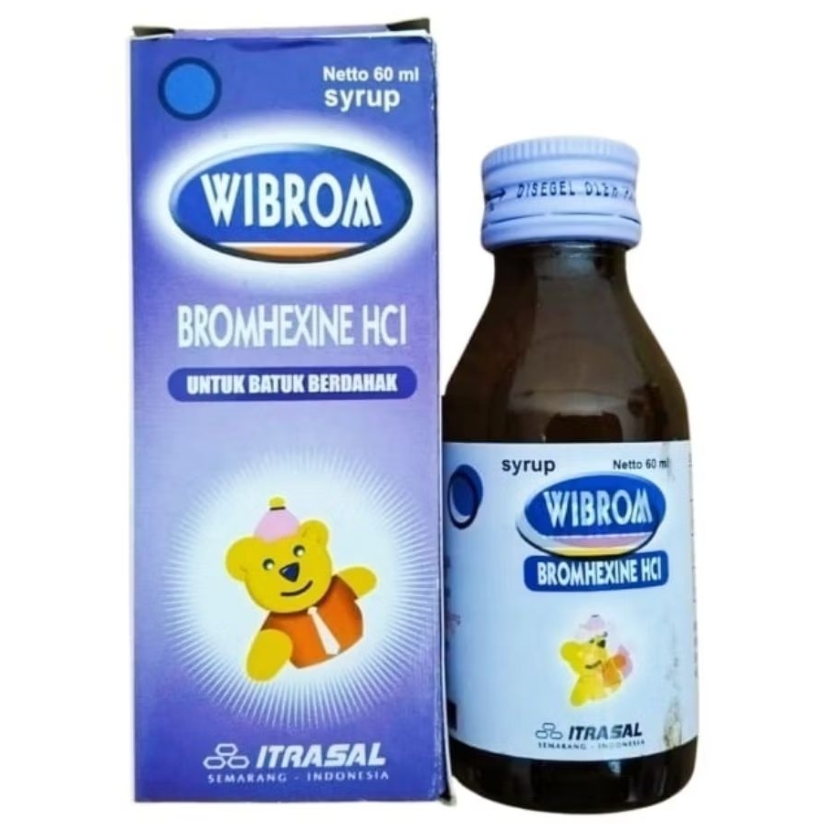 WIBROM Syrup - Bromhexine Hcl 4mg /5ml (60ml)