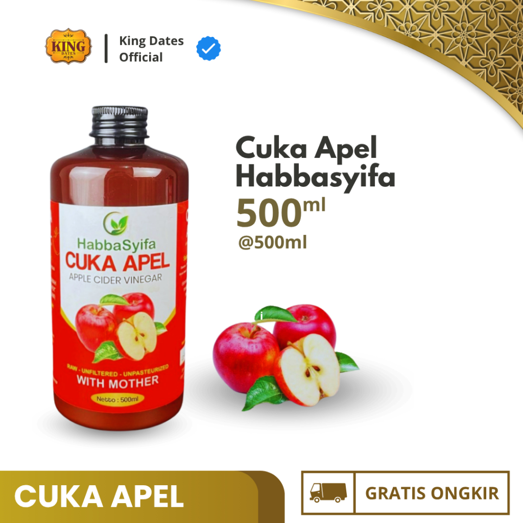 

Cuka Apel Habbasyifa 500ml | Apple Cider Vinegar With Mother