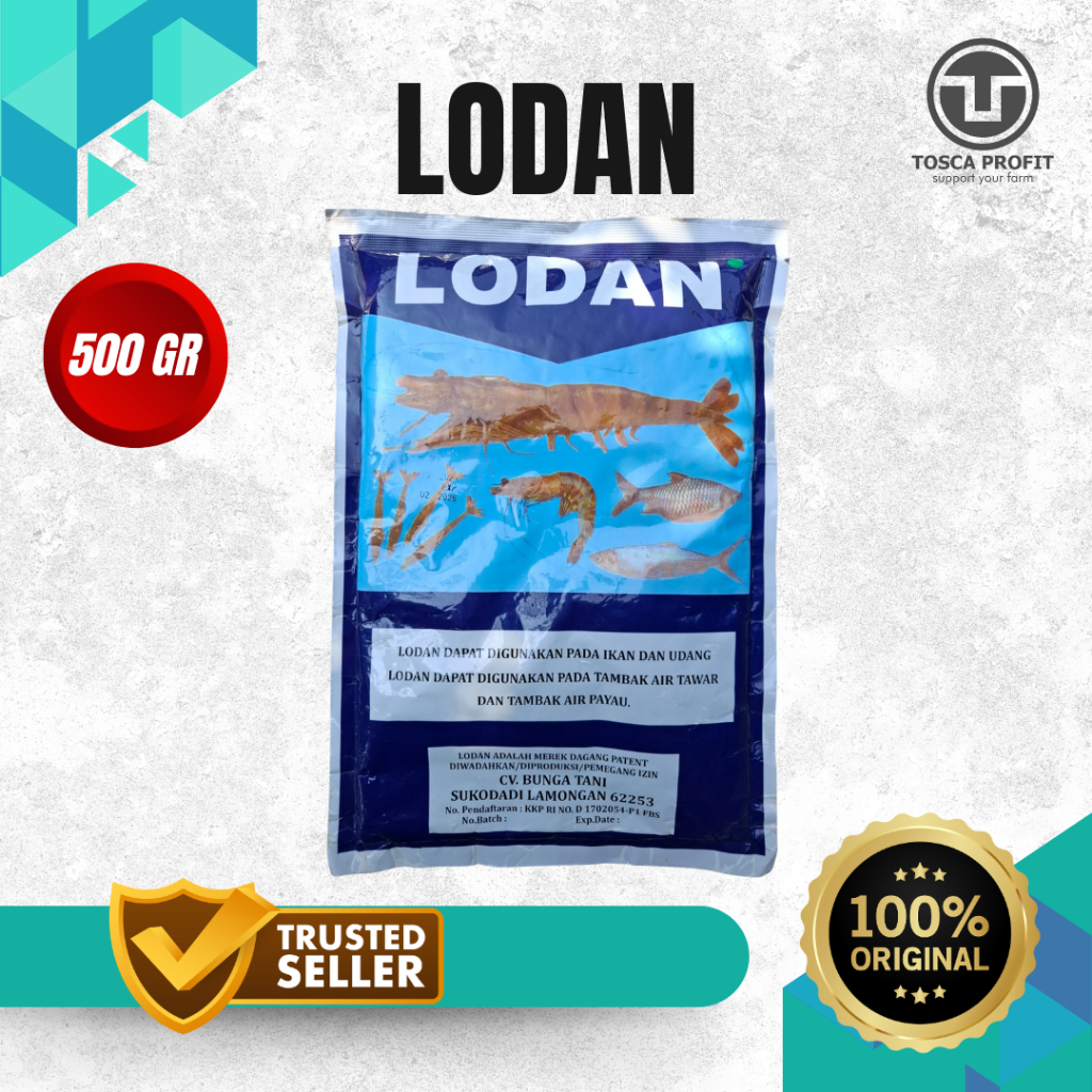 LODAN – Suplemen Pakan Percepatan Pertumbuhan Ikan & Udang | Cocok untuk Tambak Air Tawar, Payau, As