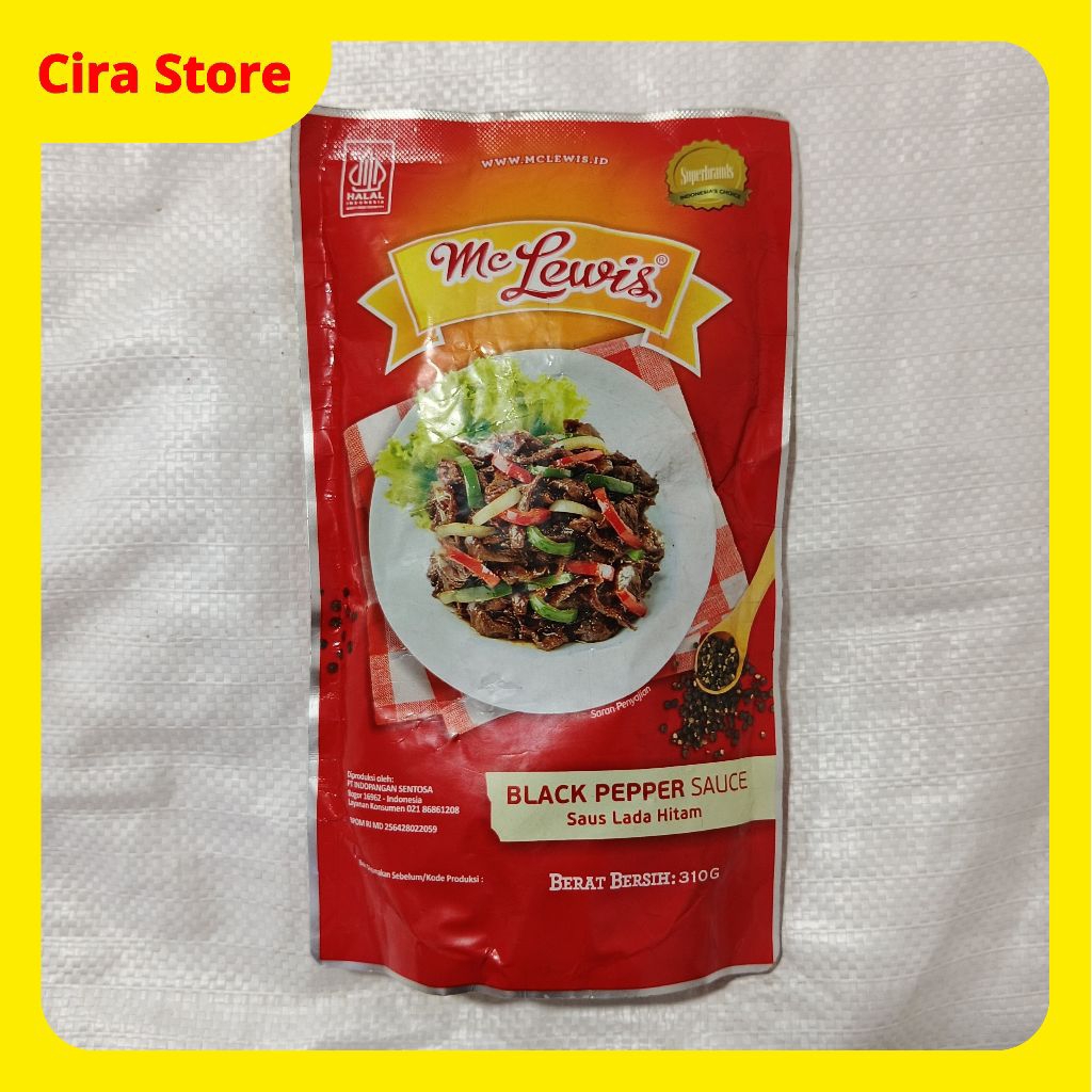 

Mc Lewis Black Pepper Sauce 310 g (Saos Lada Hitam)