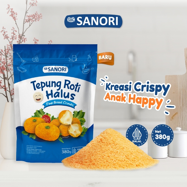 

SBC Sanori Tepung Roti Halus / Tepung Panir Halus / Fine Breadcrumbs 380gr