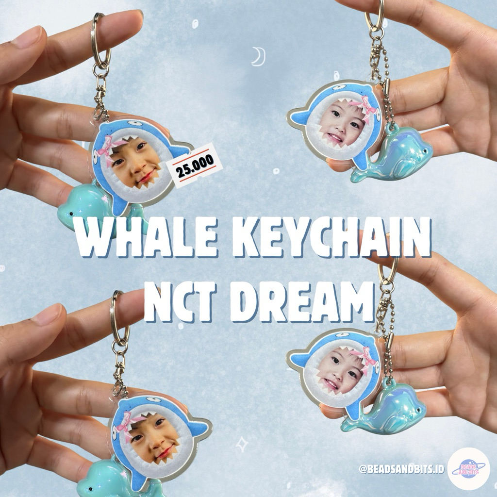 Whale Keychain Nct Dream | Kpop | Gantungan Kunci | Paus | Lucu | Gantungan