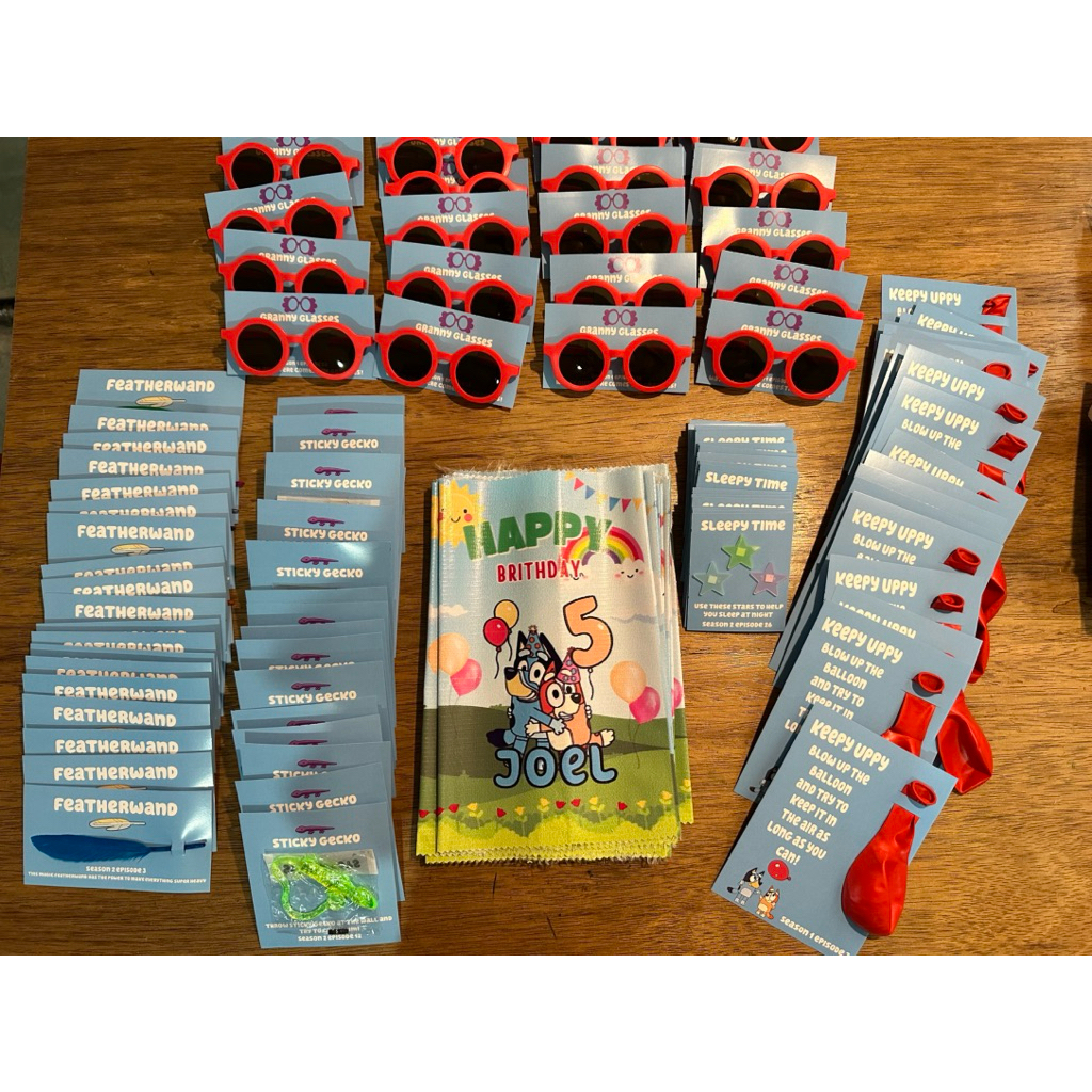 

Printable Bluey Birthday Goodiebag Souvenir (HANYA KARTUNYA SAJA) 10pc