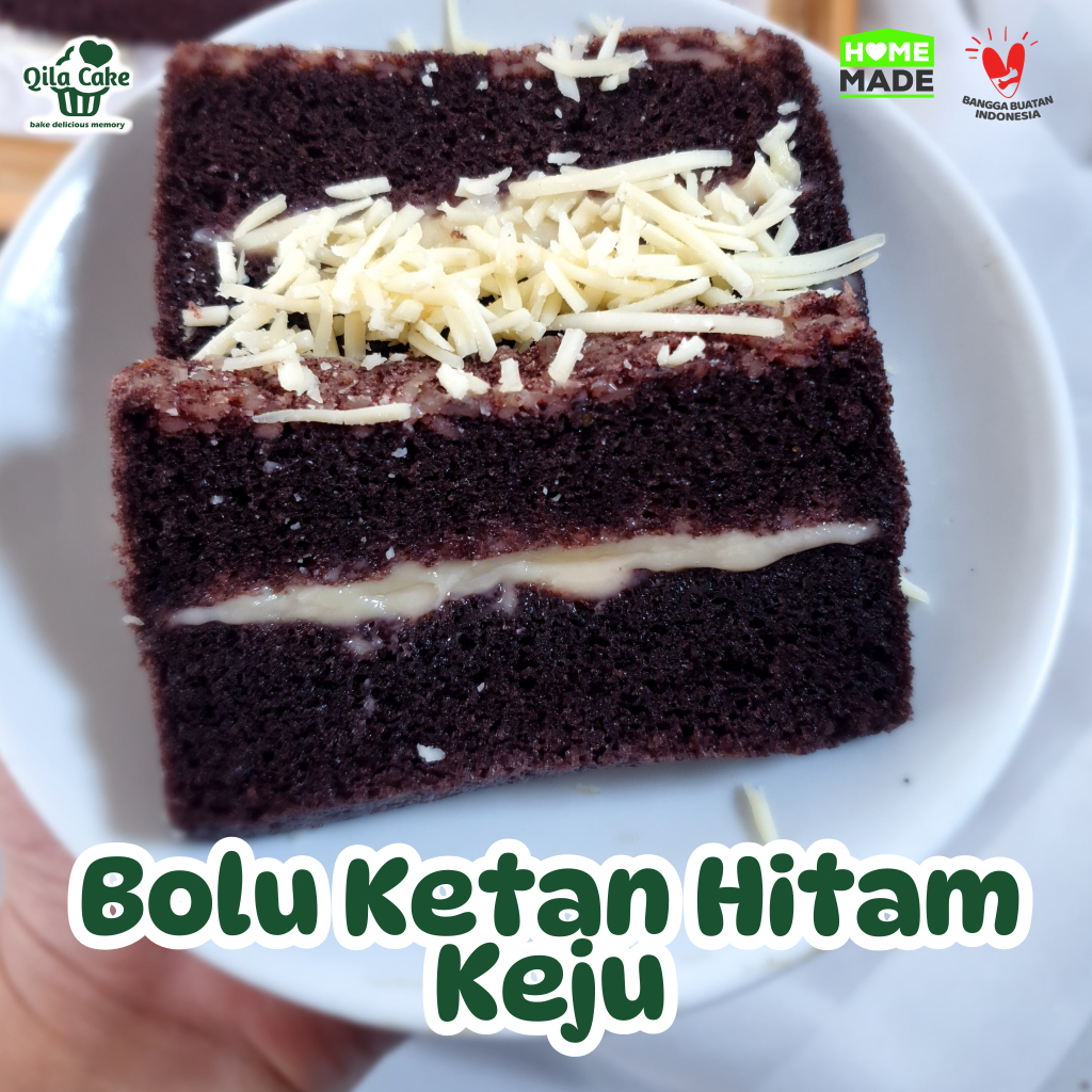 

Bolu Ketan Hitam Premium – Topping Keju & Keju Lumer Homemade Fresh Oven