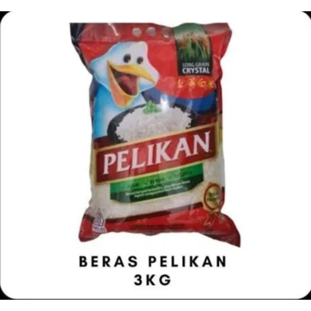 

BERAS PELIKAN 3KG PREMIUM ENAK PULEN