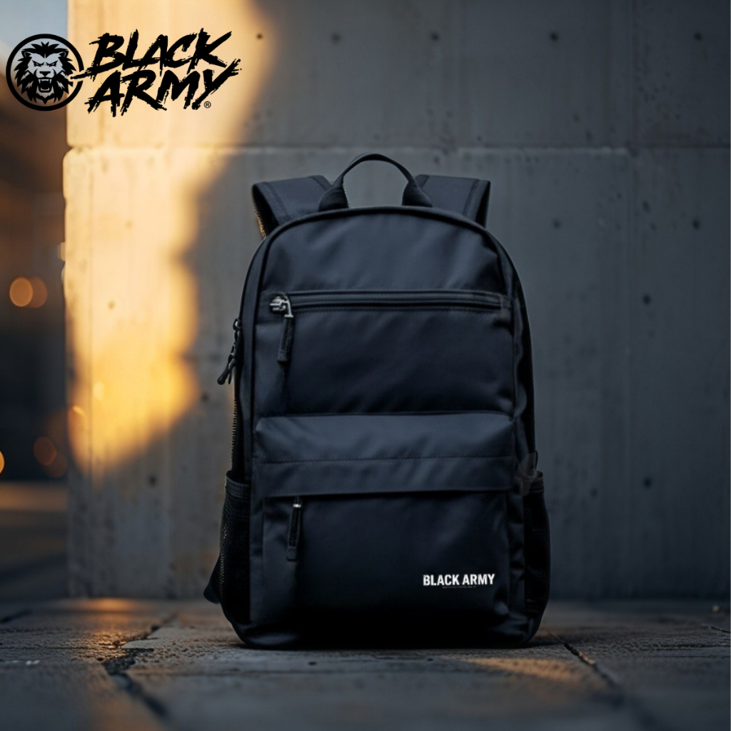 BLACK ARMY Backpack B-018 Original – Tas Laptop Premium Cordura