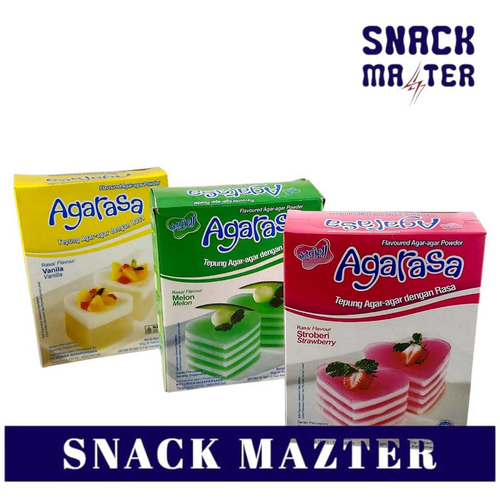 

Agarasa Tepung Agar-Agar dengan Rasa BOX - Netto 10 gr x 6 pcs