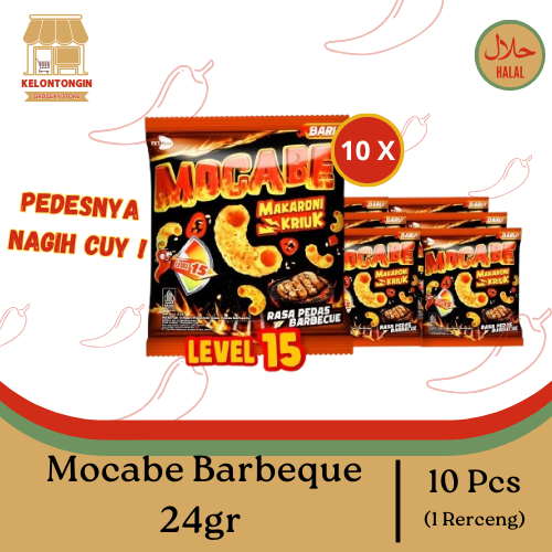 

MOCABE Makaroni Barbeque 10 Pcs / Snack Pedas / Camilan Gurih / Camilan Enak