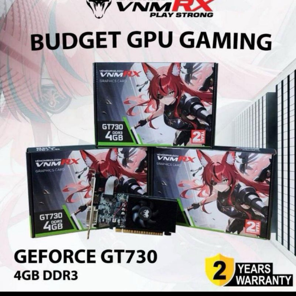 VGA NVIDIA VENOMRX GT 730 DDR3 4GB 128BIT / VGA GT730 4GB