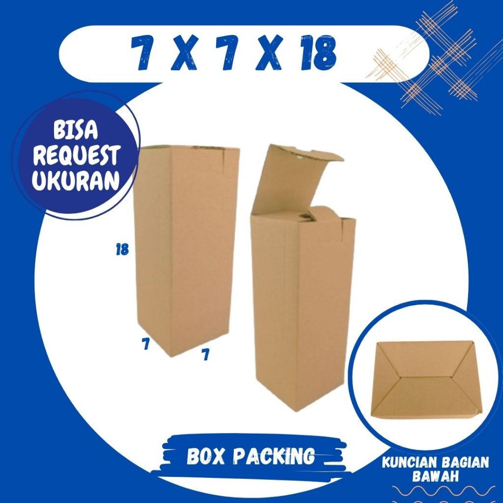 

Dus Packing 7x7x18 A0 Kardus Madu Kotak Kemasan Box Souvenir Karton Botol Malnag Grosir