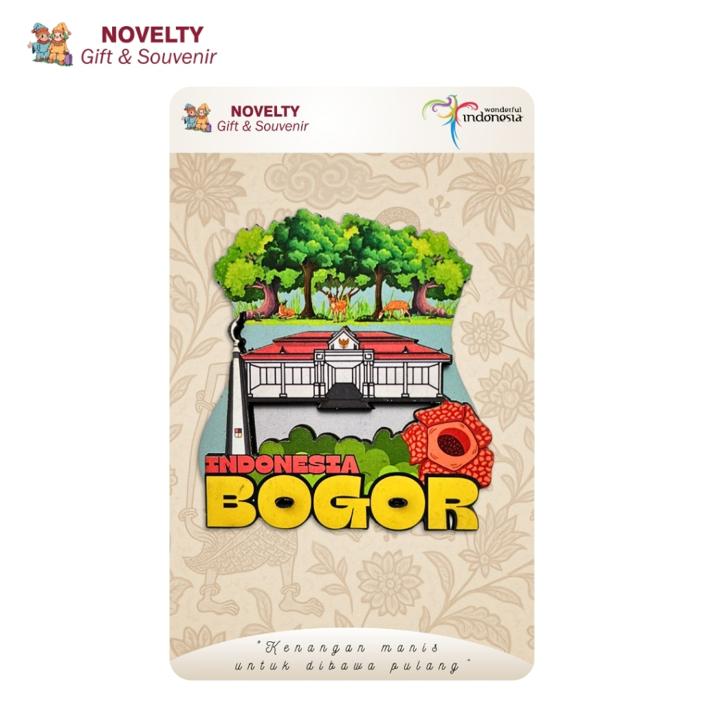 Souvenir magnet kulkas Puncak Bogor oleh oleh Jawa Barat Negara Indonesia