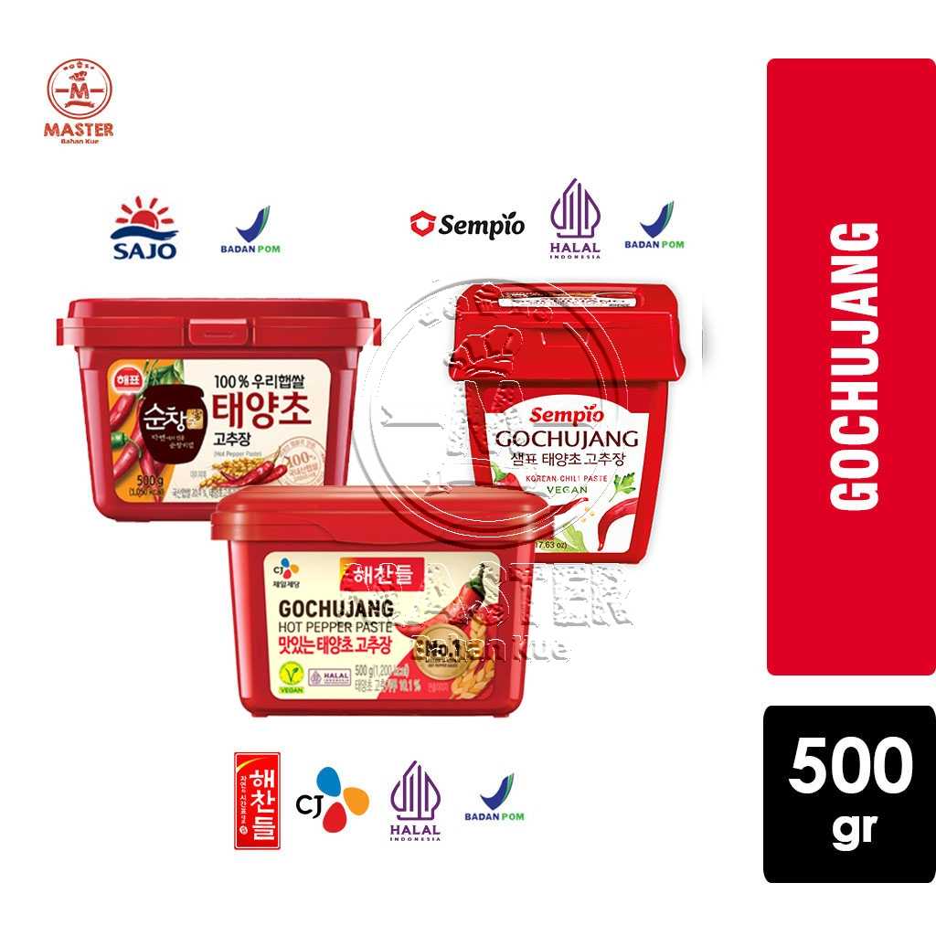 

Sajo Gochujang Hot Pepper Paste / CJ Haechandle / Sempio Pasta Cabe Korea Halal [500gr]