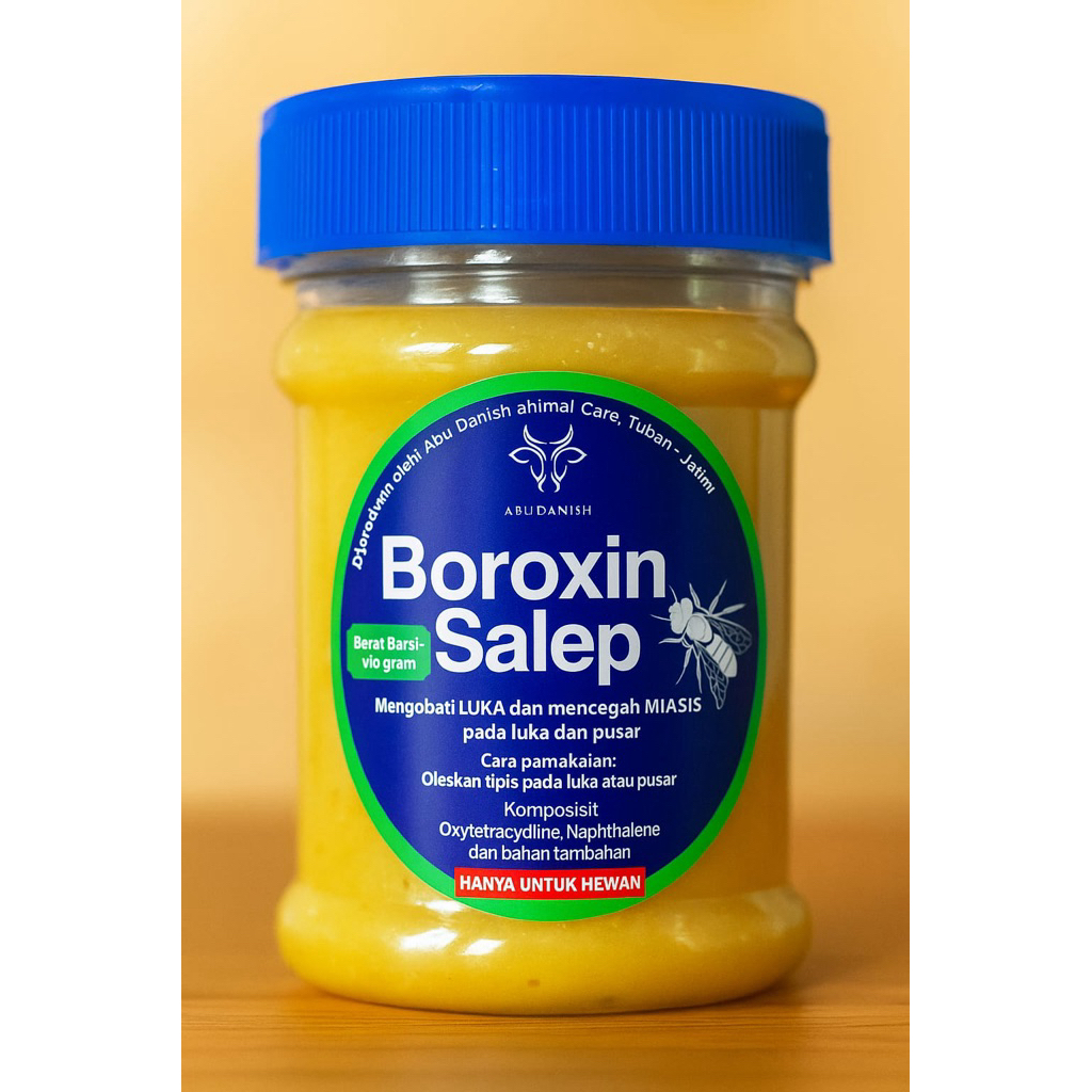 BOROXIN SALEP, obat luka dan tali pusar, obat miasis (belatung), obat LSD (penyakit Lato-lato sapi)