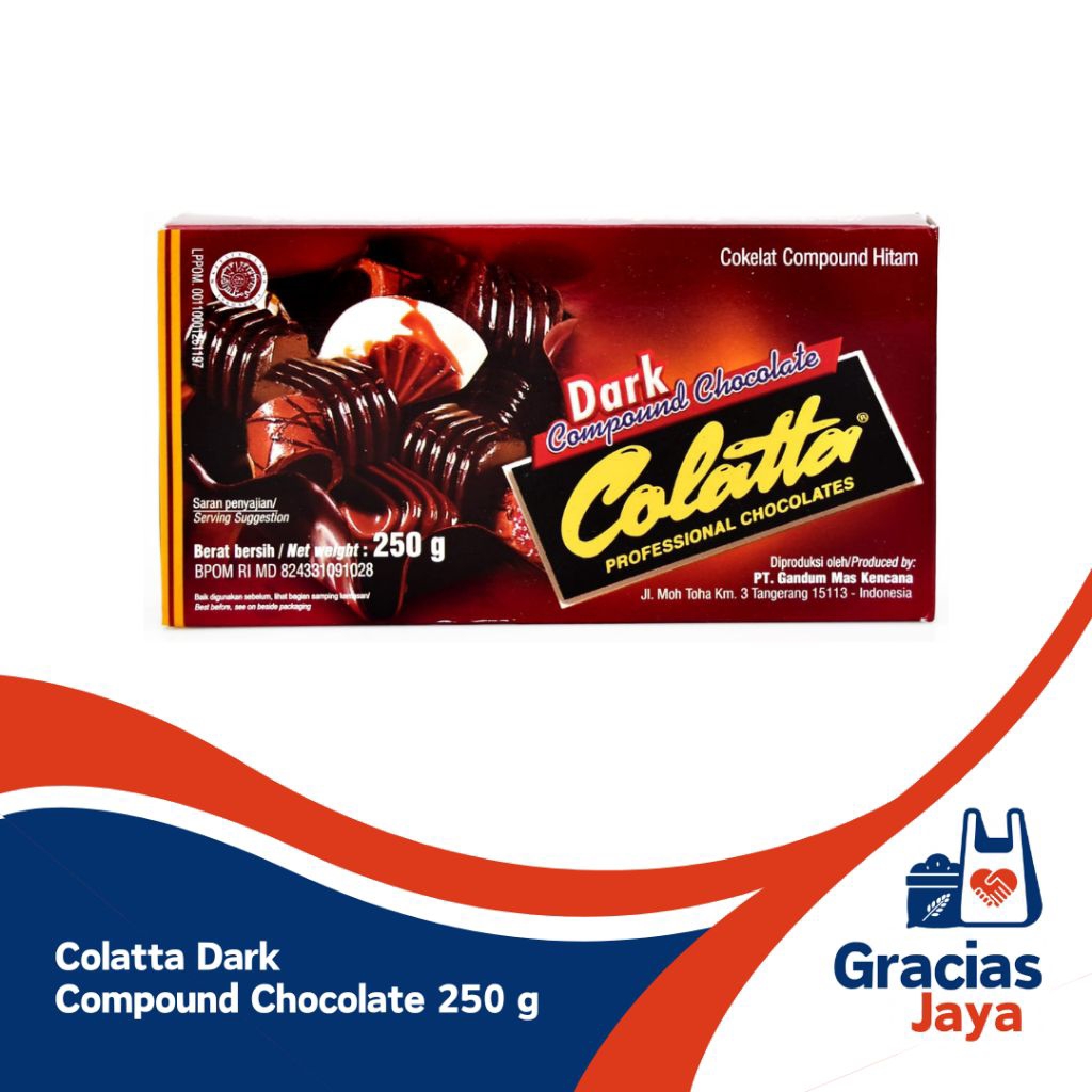 

Collata Coklat Dark Compound 250gram