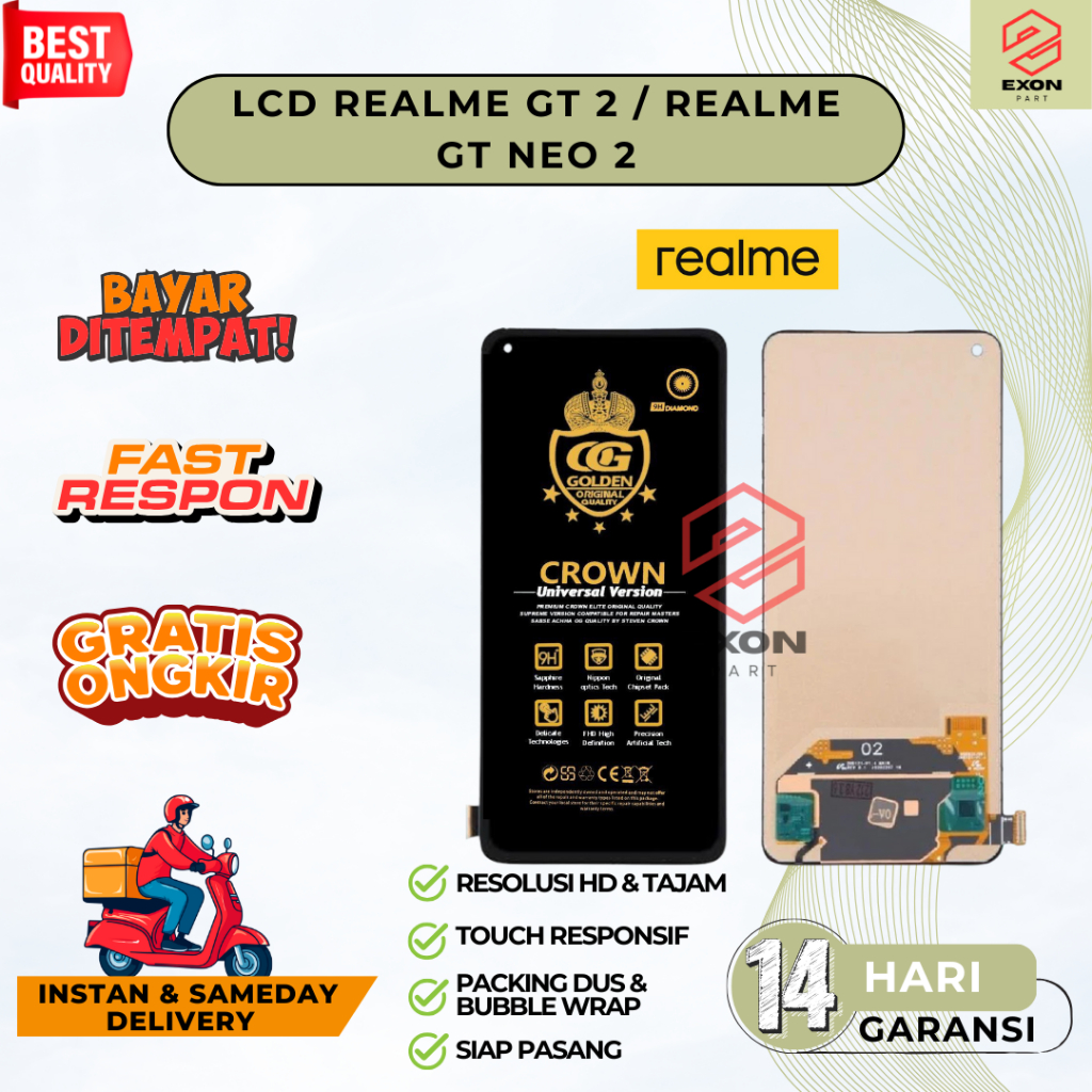 LCD REALME GT 2 / REALME GT NEO 2 FULLSET COMPLETE