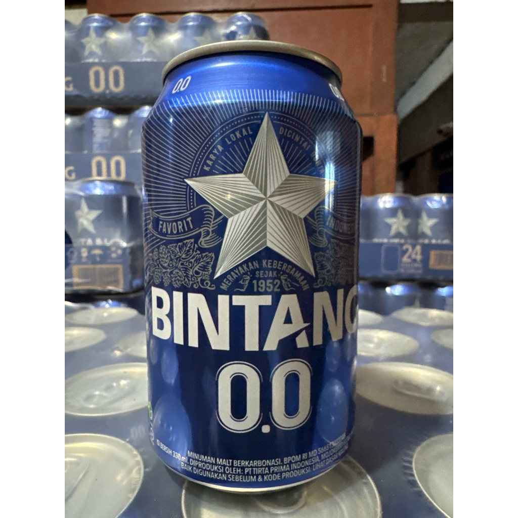 

Bintang 0.0 330ml @ 24 kaleng / 1 dus