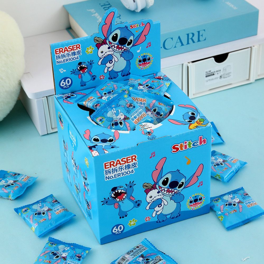 

(1 box 60 pcs) PENGHAPUS MISTERI STITCH VERSI 3 STIP PENGHAPUS MYSTERY ERASER STITCH UKIR LUCU TERMURAH GUMIBI STORE
