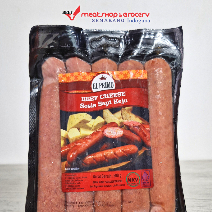 

EL PRIMO BEEF CHEESE SAUSAGE 500 GRAM