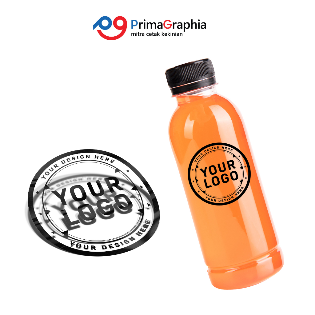 

Cetak Stiker Transparan Bulat Custom Desain Template