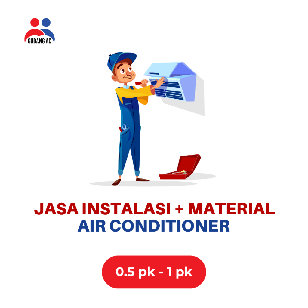 instalasi ac 1/2 3/4 dan 1 pk ac pekanbaru