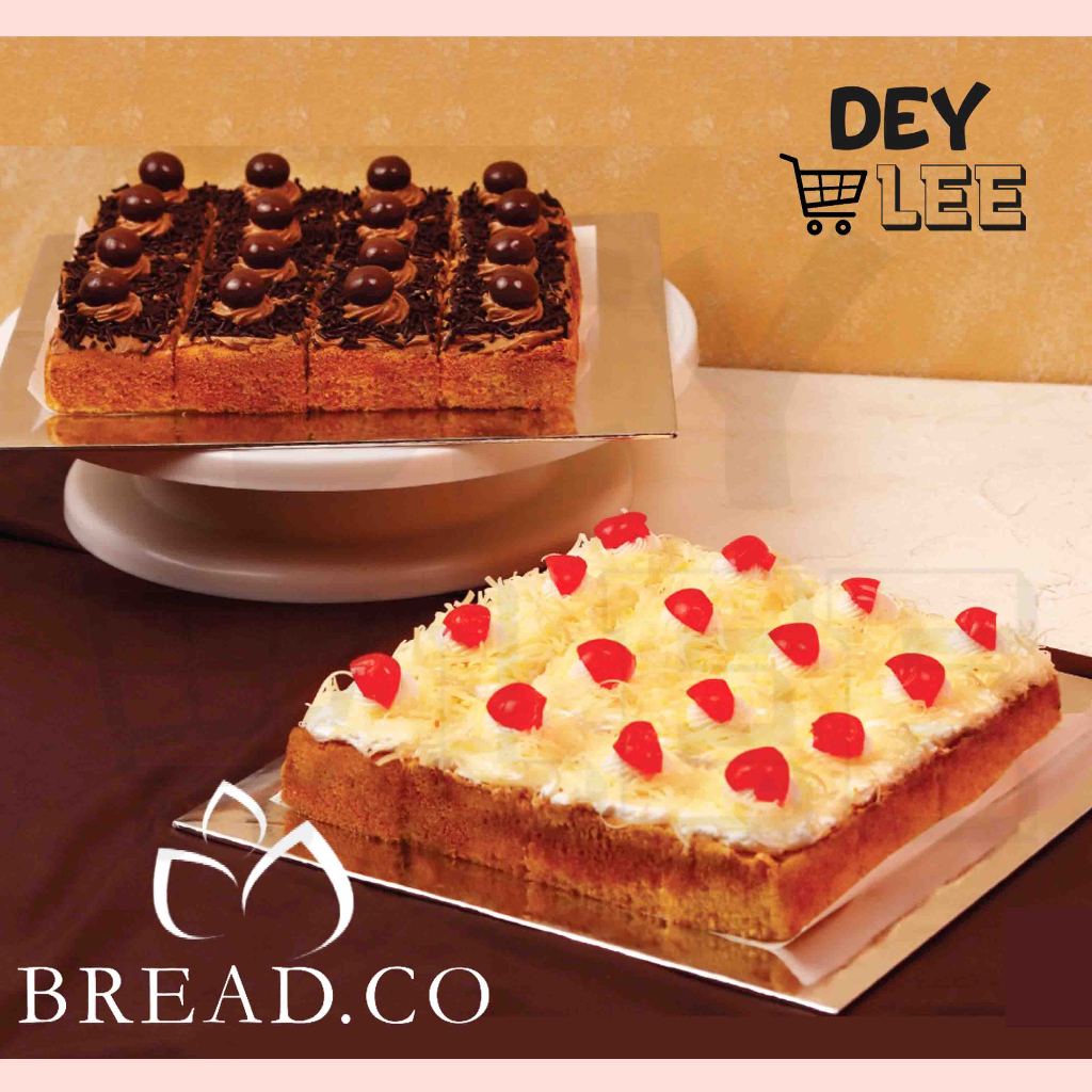 

BREADCO Bolu Mandarin Klasik per 1 box isi 9 potong Kotak 20x20cm Fresh Halal Bandung