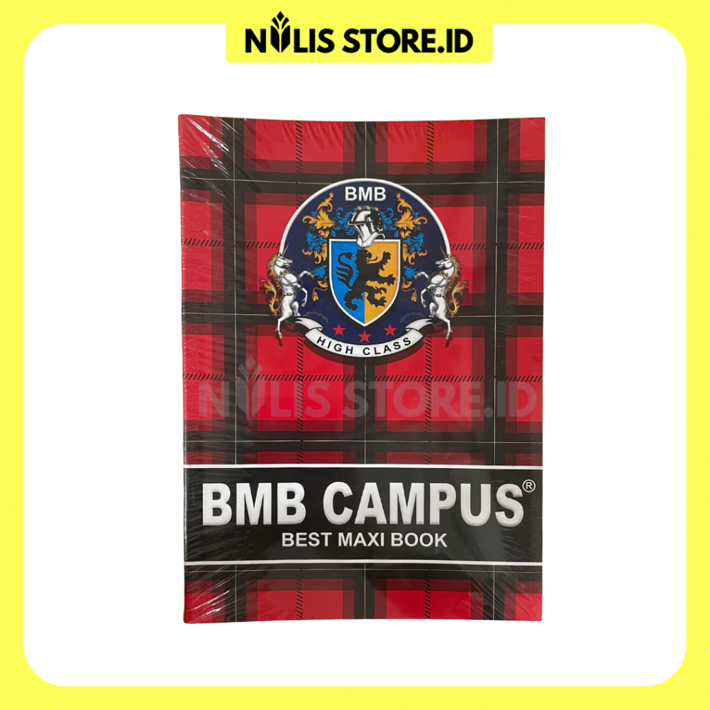

Buku Tulis BMB CAMPUS 50 lembar besar 1 pack isi 10 buku Best Maxy Book Boxy Campus