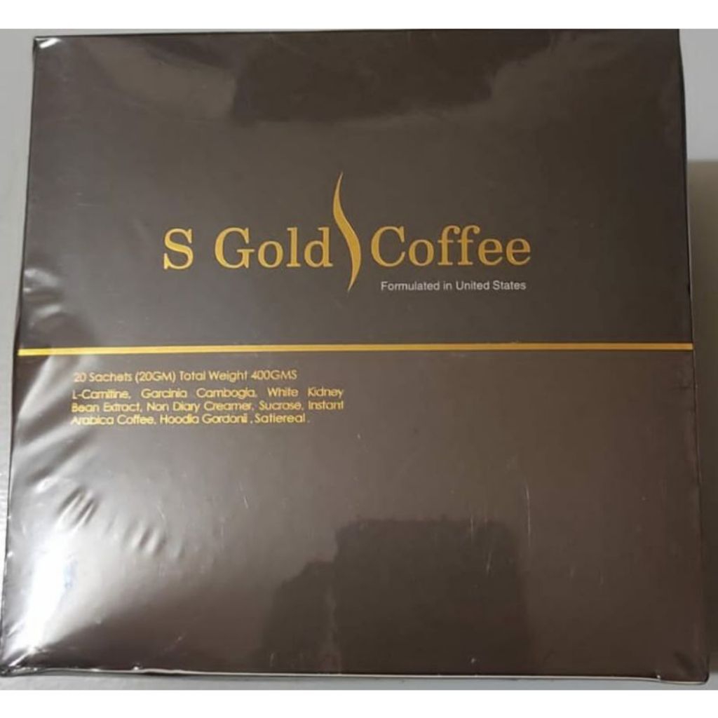 

S GOLD Coffee 1 BOX isi 20 Sachet / Slimming Coffee