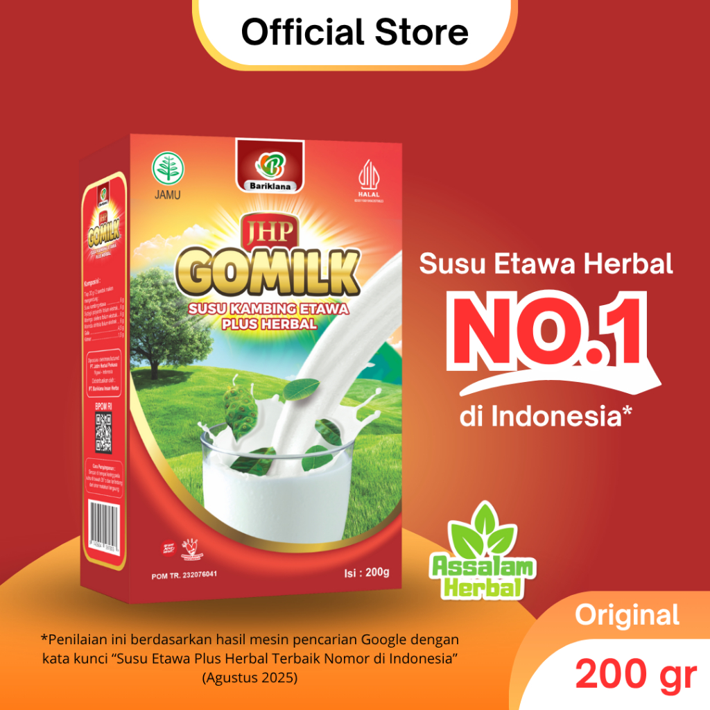 

GOMILK Susu Kambing Etawa Plus Herbal Atasi Nyeri Tulang Sendi Lutut Rematik Asam Urat Kolesterol