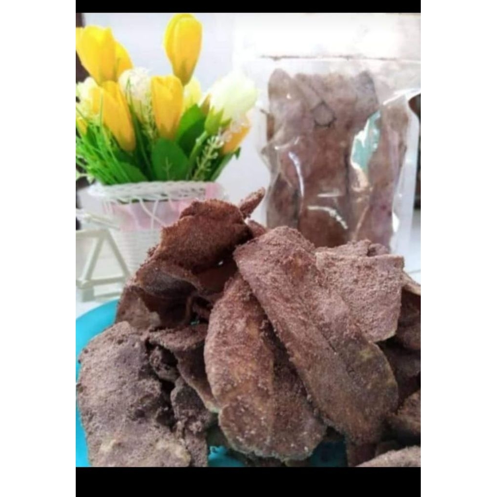 

keripik pisang kepok coklat manis reyah per 250 gram