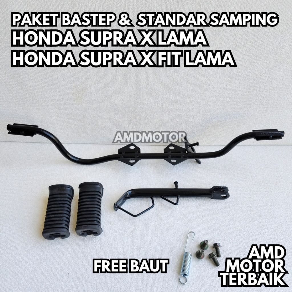 Bastep Foostep Pijakan Kaki Besi Tebal Aksesoris Motor Honda Supra X Lama Pnp Supra Fit Lama Free Bo