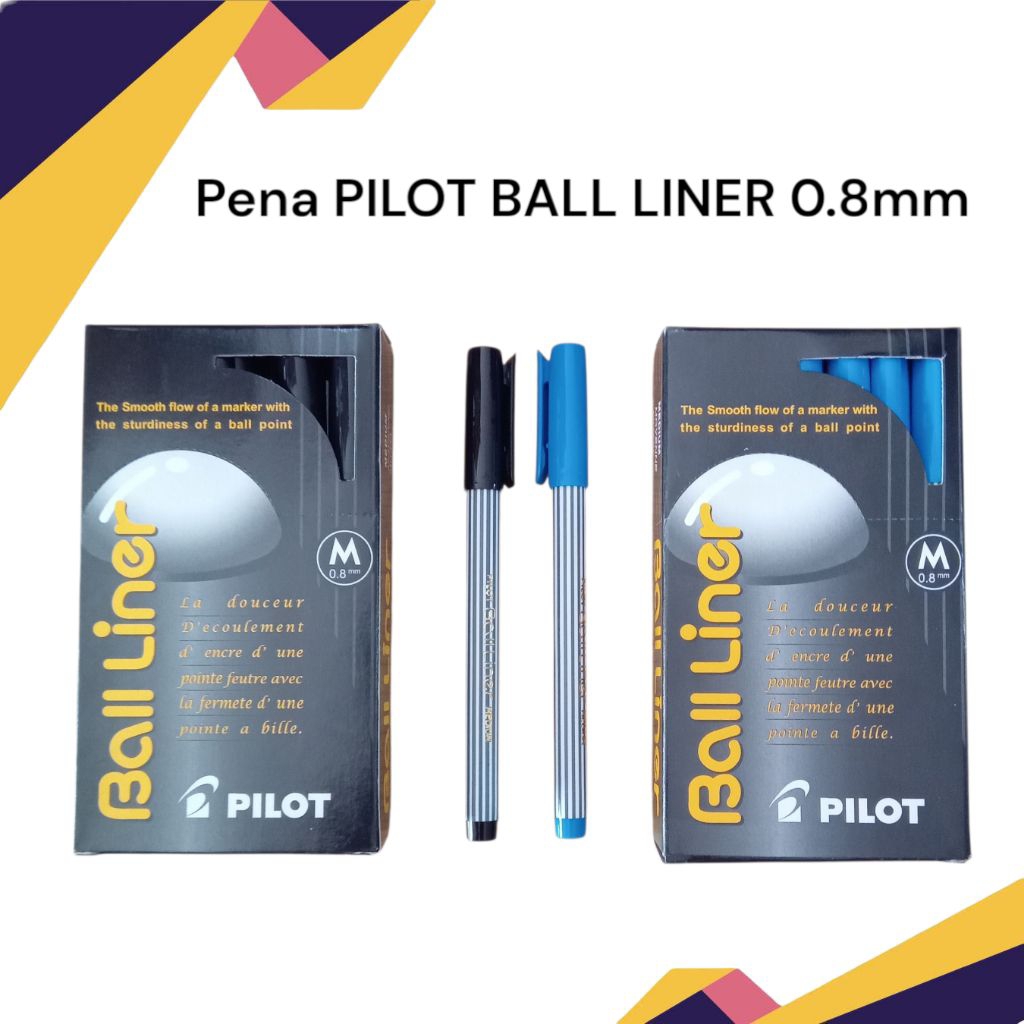 

Pulpen Pilot Ball Liner 0.8mm ballpoint 1 lusin